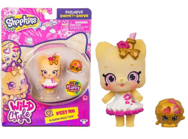 عروسک کیسی بو Shopkins سری Wild Style, تنوع: 56957-Kissy Boo, image 