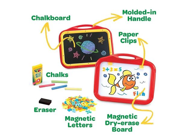 تخته خلاقیت دوطرفه مغناطیسی Crayola به همراه اکسسوری, image 6