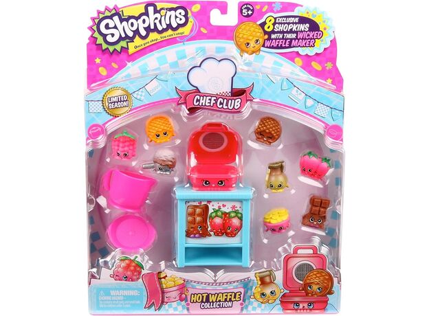 پک 8 تایی فیگورهای Shopkins سری Chef Club مدل Hot Waffle, image 6