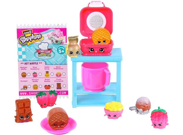 پک 8 تایی فیگورهای Shopkins سری Chef Club مدل Hot Waffle, image 2