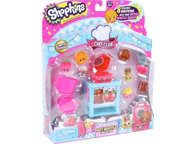 پک 8 تایی فیگورهای Shopkins سری Chef Club مدل Hot Waffle, image 4