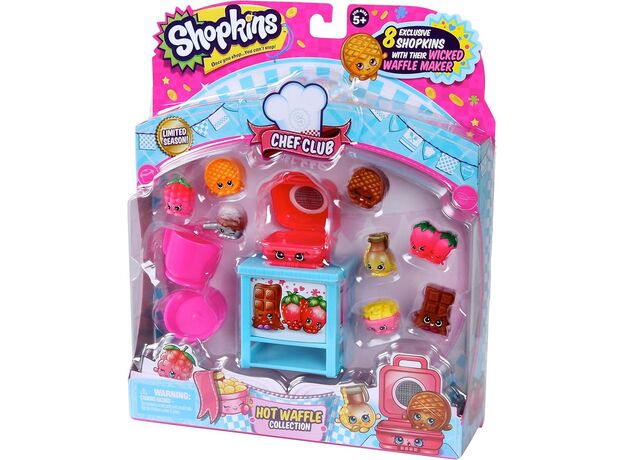 پک 8 تایی فیگورهای Shopkins سری Chef Club مدل Hot Waffle, image 5