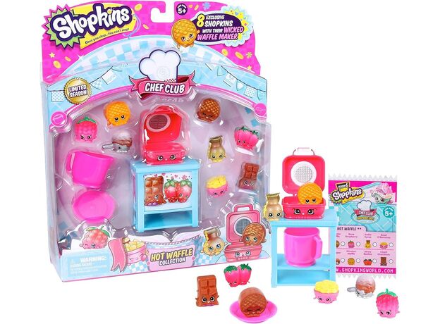 پک 8 تایی فیگورهای Shopkins سری Chef Club مدل Hot Waffle, image 