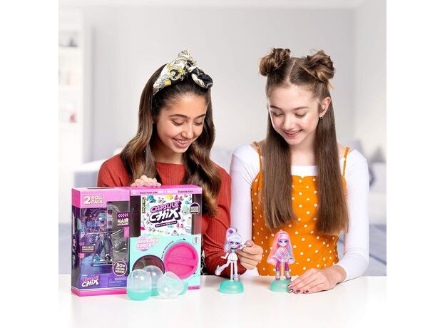 پک 2 تایی عروسک های فشن سورپرایزی Capsule Chix مدل Shimmer Surge با موهای صورتی, image 3