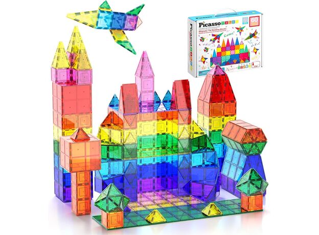ست 60 عددی بلاک های سه بعدی مغناطیسی پیکاسو, image 7