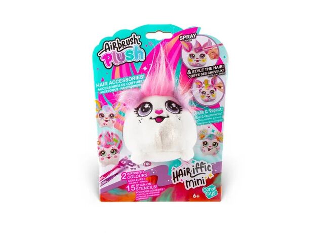 عروسک پولیشی Hairiffic mini مدل pinkie همراه با ایر براش, image 6