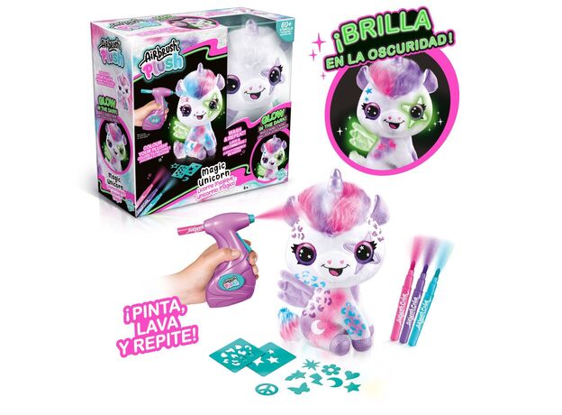 یونیکورن جادویی پولیشی Airbrush Plush, image 