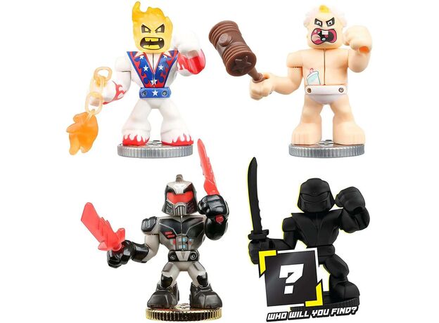 آکدو جنگجو پک 3 تایی فیگور های Akedo به همراه 1 فیگور سورپرایزی مدل جنگجوی سیاهپوش, image 2