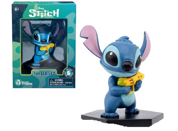 فیگور 7 سانتی Stitch سری Summer Fun مدل استیچ با تفنگ, image 