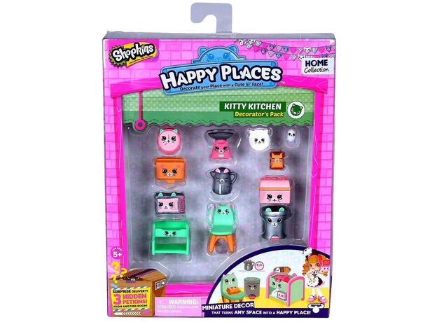 پک دکوراسیون 15 عددی شاپکینز مدل Kitty Kitchen, image 