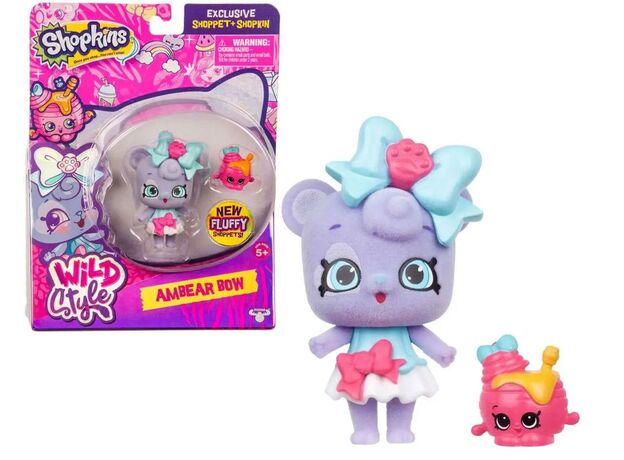 عروسک  امبر بو Shopkins سری Wild Style, تنوع: 56965-Ambear Bow, image 
