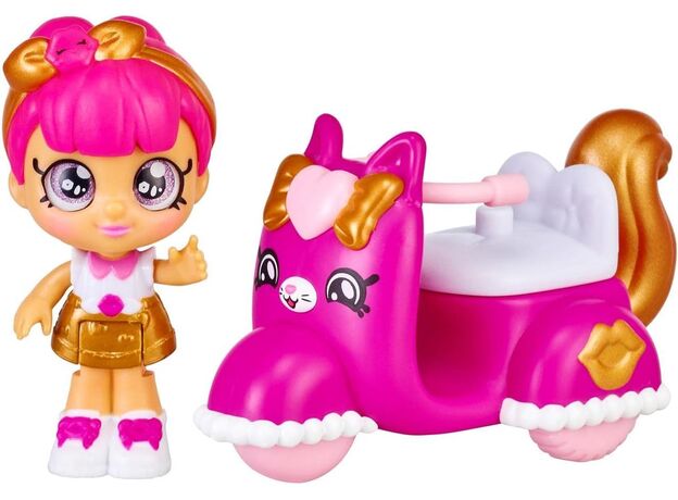 ست عروسکی Lippy Lulu کوچولو همراه اسکوتر صورتی Kindi Kids, تنوع: 50236-Lippy, image 3