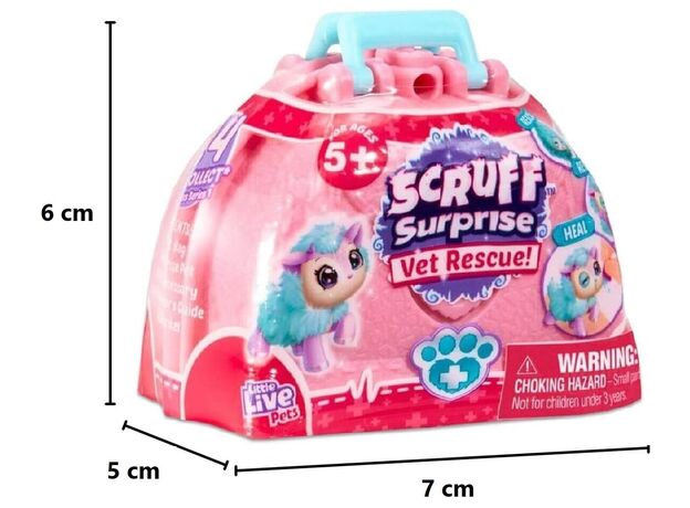عروسک پولیشی سورپرایزی Scruff-a-Luvs سری Vet Rescue مدل صورتی, تنوع: 30065-Pink, image 4