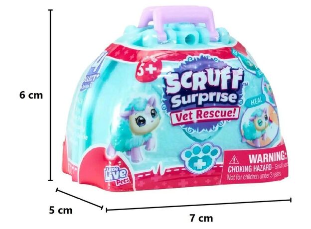 عروسک پولیشی سورپرایزی Scruff-a-Luvs سری Vet Rescue مدل آبی, تنوع: 30065-Blue, image 6