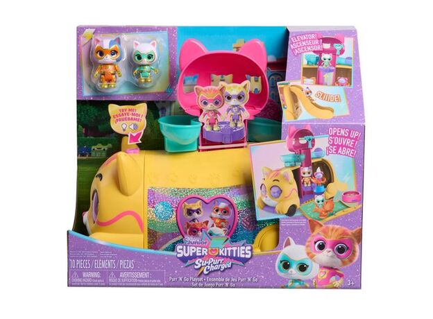 ست ماشین گربه ای SuperKitties به همراه فیگور و اکسسوری, image 9