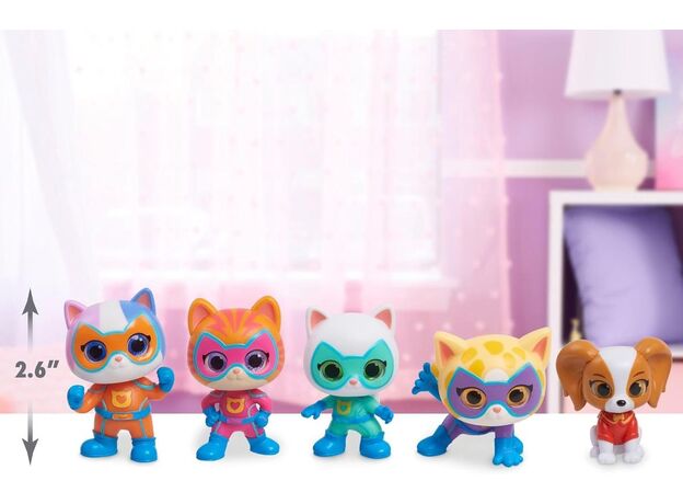 ست 5 تایی فیگورهای قهرمانان SuperKitties, image 2