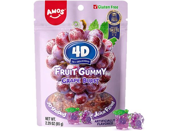 پاستیل 54 گرمی میوه ای انگور 4 بعدی Amos, تنوع: 51165-Grape, image 9