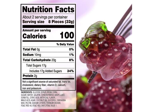 پاستیل 54 گرمی میوه ای انگور 4 بعدی Amos, تنوع: 51165-Grape, image 7