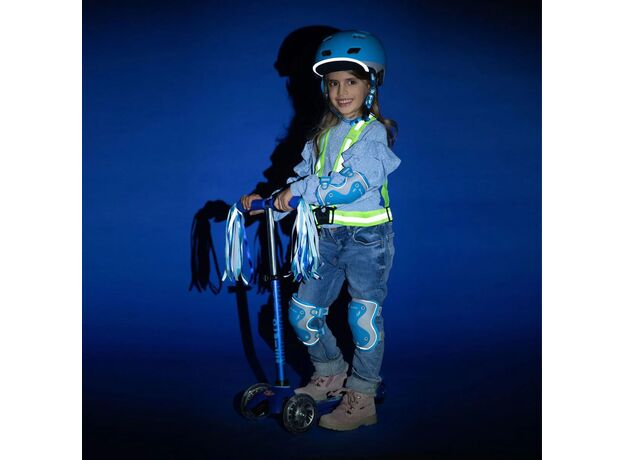 آرنج و زانو بند مایکرو Micro آبی Reflective سایز M, سایز: Medium, image 3