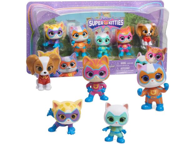 ست 5 تایی فیگورهای قهرمانان SuperKitties, image 