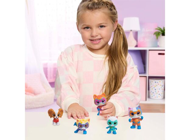 ست 5 تایی فیگورهای قهرمانان SuperKitties, image 3