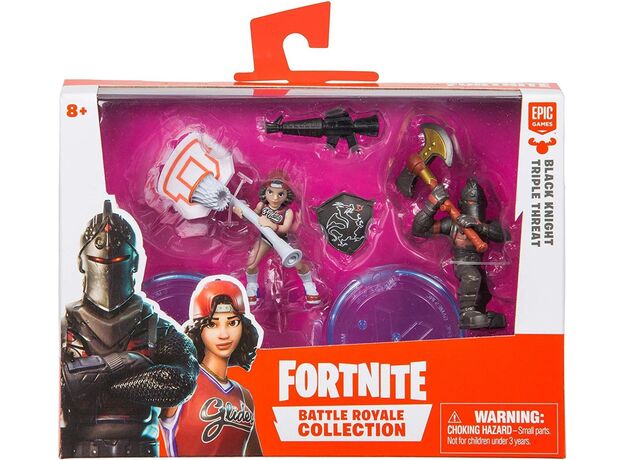 ست 2 تایی فیگورهای فورتنایت بتل رویال مدل Black Knight و Triple Threat, image 9