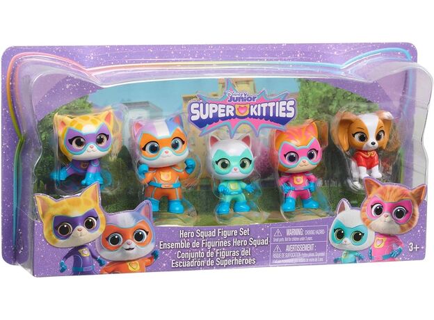 ست 5 تایی فیگورهای قهرمانان SuperKitties, image 6