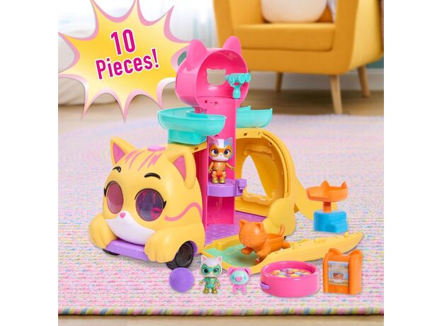 ست ماشین گربه ای SuperKitties به همراه فیگور و اکسسوری, image 5