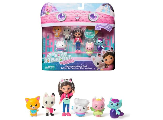 پک 6 تایی فیگورهای گبی و گربه های ماجراجو به همراه اکسسوری Gabby’s Dollhouse, image 