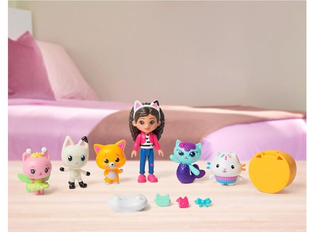 پک 6 تایی فیگورهای گبی و گربه های ماجراجو به همراه اکسسوری Gabby’s Dollhouse, image 3
