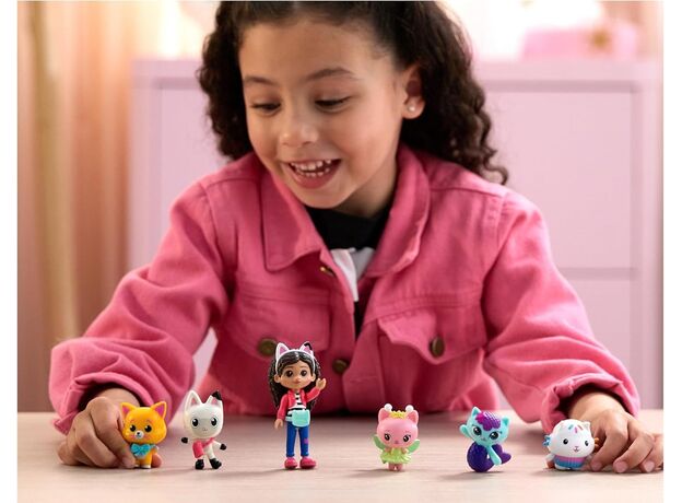 پک 6 تایی فیگورهای گبی و گربه های ماجراجو به همراه اکسسوری Gabby’s Dollhouse, image 2