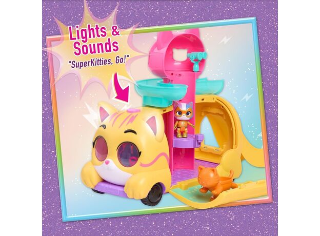ست ماشین گربه ای SuperKitties به همراه فیگور و اکسسوری, image 7