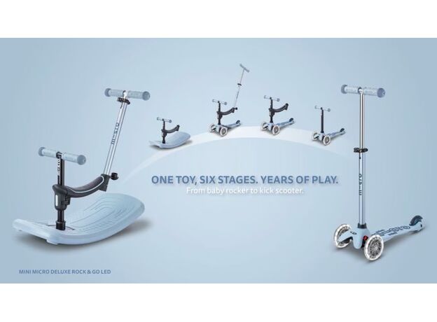 اسکوتر شش حالته Rock & Go مینی دلوکس مایکرو Micro آبی خاکستری ملایم, تنوع: MMD388-Ocean Slate, image 9