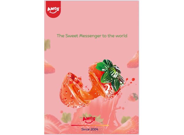 پاستیل 54 گرمی میوه ای توت فرنگی 4 بعدی Amos, تنوع: 51134-Strawberry, image 5