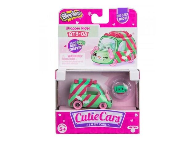 ماشین کادوپیچ شده Cutie Cars Shopkins, تنوع: 58300SK-Wrapper Rider, image 4