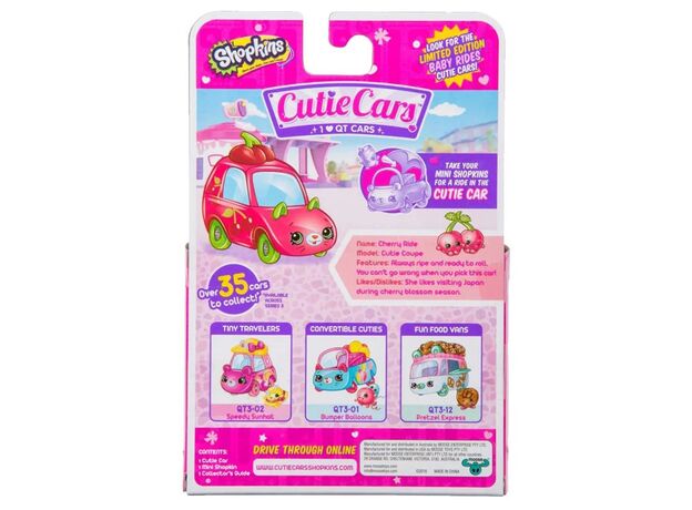 ماشین چری راید Cutie Cars Shopkins, تنوع: 58300SK-Cherry Ride, image 4