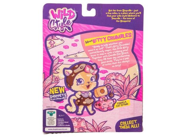 عروسک کیتی کرامبلز Shopkins سری Wild Style, تنوع: 56869-Kitty Crumbles, image 4