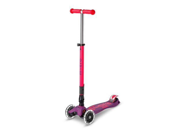 اسکوتر مکسی دلوکس جمع شو مایکرو Micro با چرخ های چراغ دار مدل صورتی نئونی, تنوع: MMD228-Pink, image 