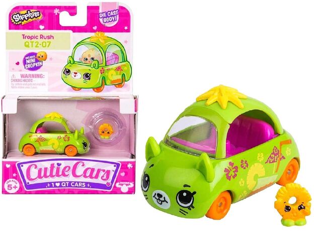 ماشین فلزی تراپیک راش Cutie Cars Shopkins, تنوع: 58300SK-Tropic Rush, image 