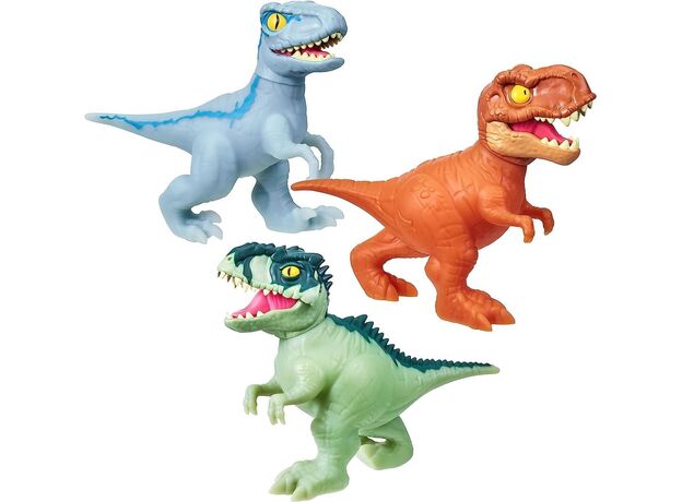 پک 3 تایی عروسک های فشاری گو جیت زو Goo Jit Zu سری Jurassic World, image 5