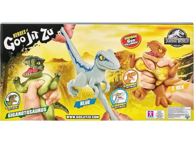 پک 3 تایی عروسک های فشاری گو جیت زو Goo Jit Zu سری Jurassic World, image 6