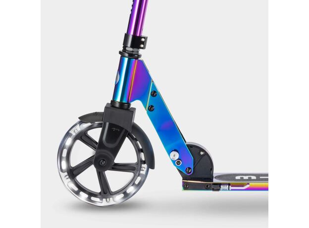 اسکوتر کروزر جمع شو مایکرو Micro با چرخ های چراغ دار مدل بنفش و آبی نئوکروم, تنوع: SA0240-Neochrome, image 7