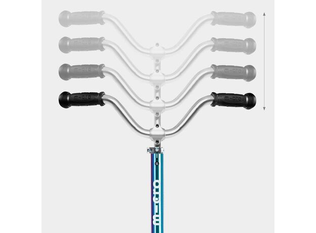 اسکوتر کروزر جمع شو مایکرو Micro با چرخ های چراغ دار مدل بنفش و آبی نئوکروم, تنوع: SA0240-Neochrome, image 11