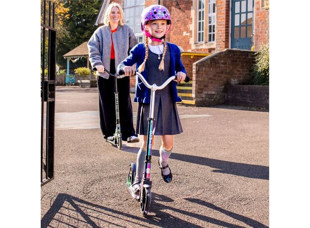 اسکوتر کروزر جمع شو مایکرو Micro با چرخ های چراغ دار مدل بنفش و آبی نئوکروم, تنوع: SA0240-Neochrome, image 2