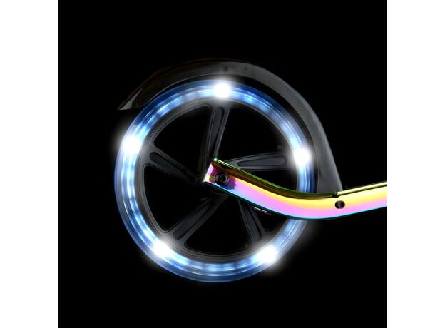 اسکوتر کروزر جمع شو مایکرو Micro با چرخ های چراغ دار مدل بنفش و آبی نئوکروم, تنوع: SA0240-Neochrome, image 12