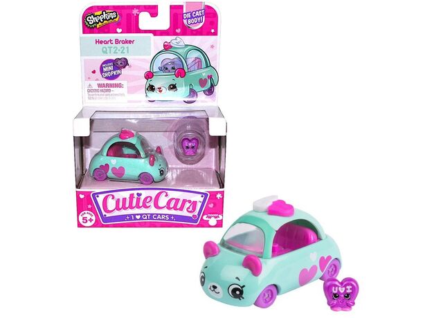 ماشین فلزی هارت برکر Cutie Cars Shopkins, تنوع: 58300SK-Heart Braker, image 