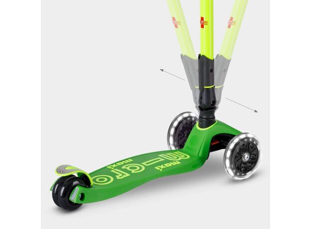 اسکوتر مکسی دلوکس جمع شو مایکرو Micro با چرخ های چراغ دار مدل سبز فسفری, تنوع: MMD229-Green, image 5