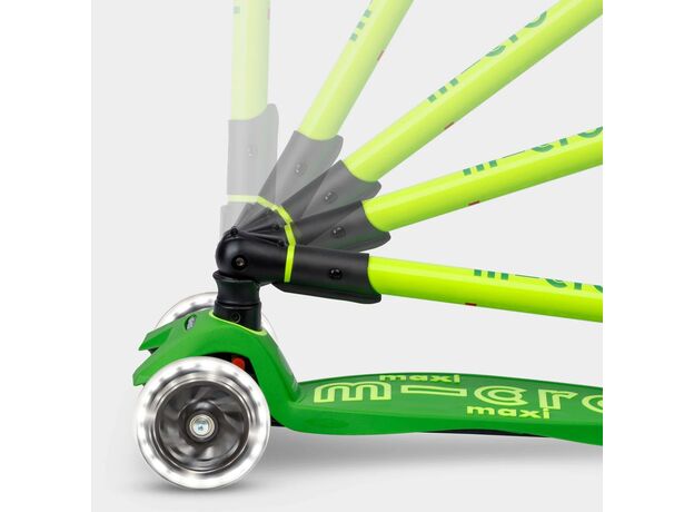 اسکوتر مکسی دلوکس جمع شو مایکرو Micro با چرخ های چراغ دار مدل سبز فسفری, تنوع: MMD229-Green, image 6
