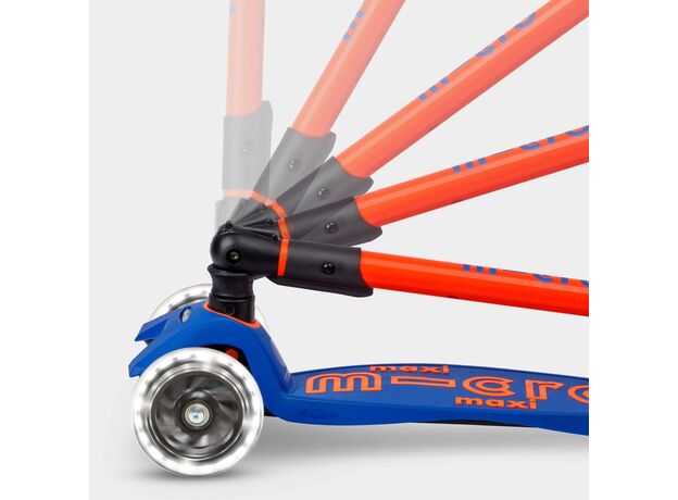 اسکوتر مکسی دلوکس جمع شو مایکرو Micro با چرخ های چراغ دار مدل نارنجی نئونی, تنوع: MMD227-Orange, image 7