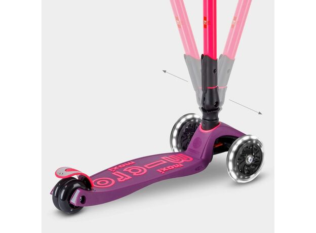 اسکوتر مکسی دلوکس جمع شو مایکرو Micro با چرخ های چراغ دار مدل صورتی نئونی, تنوع: MMD228-Pink, image 9